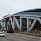 Early voting at the State Farm Arena in Atlanta.